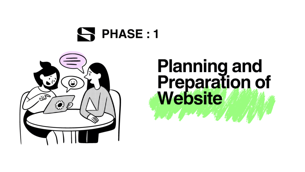 planning and preparation of website.